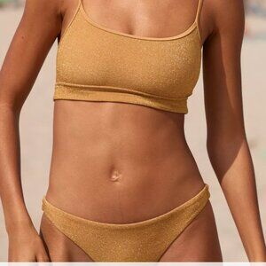 2/$20 - Aerie Sparkle Straight Scoop Bikini - never worn